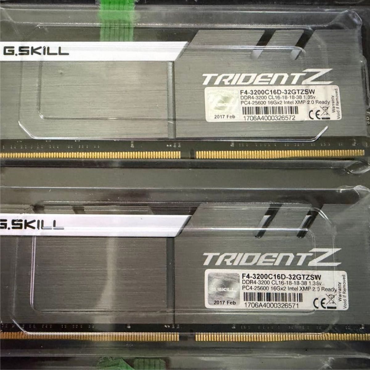 メモリーDDR4 G SKILL TRIDENTZ 32Gb (16Gbx2) 3200Mhz中古品｜Yahoo