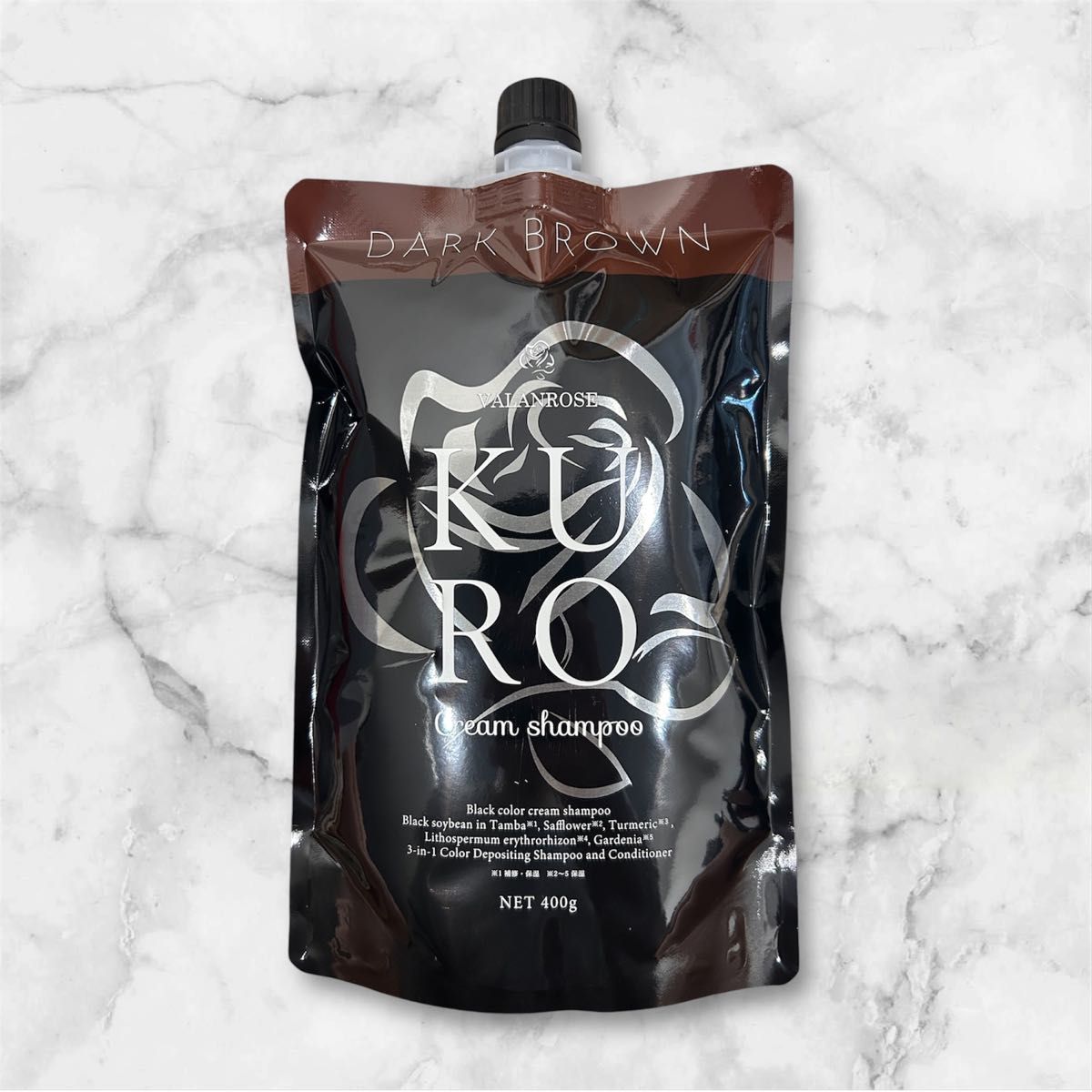 VALANROSE バランローズ クリームシャンプー KURO ダークブラウン