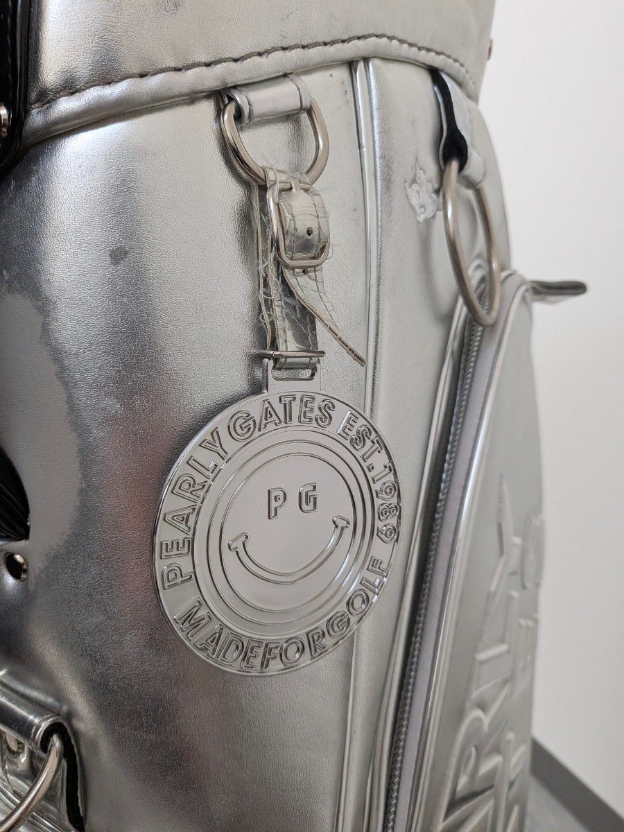 PEARLY GATES パーリーゲイツ キャディバッグ シルバー ゴルフバッグ