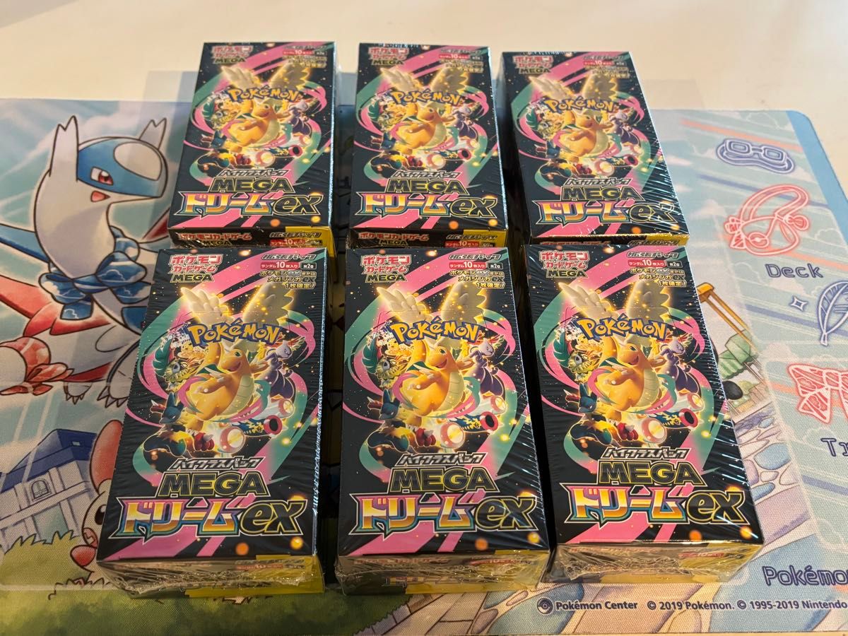 新品未開封 シュリンク付き MEGAドリームex ポケモンカードゲーム 6BOX