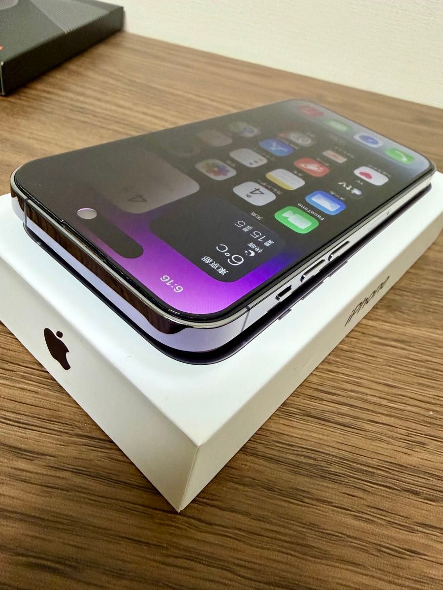 iPhone 14 Pro 128GB SIMフリー 本体 純正バッテリー100% 箱付 Apple