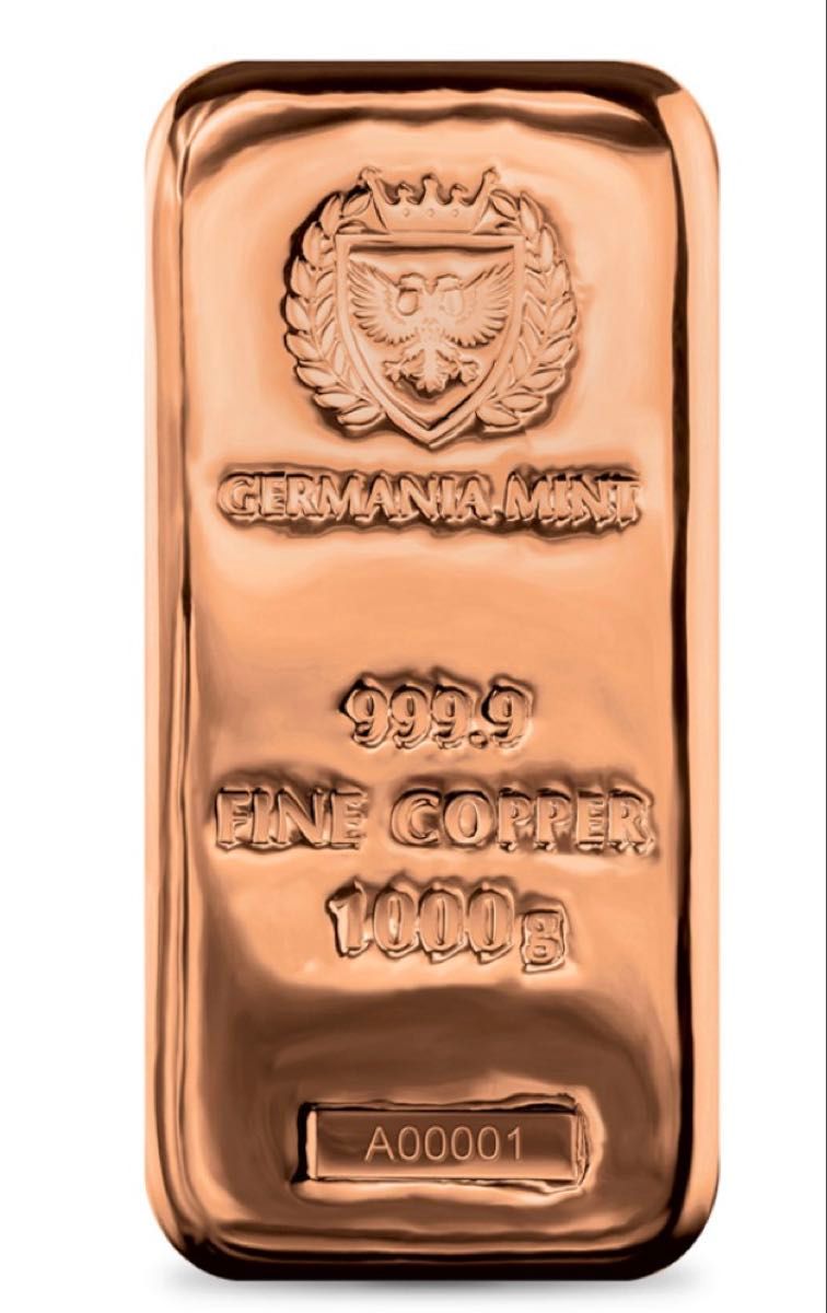 銅インゴット 1kg（1000g) ゲルマニアミント発行｜Yahoo!フリマ（旧