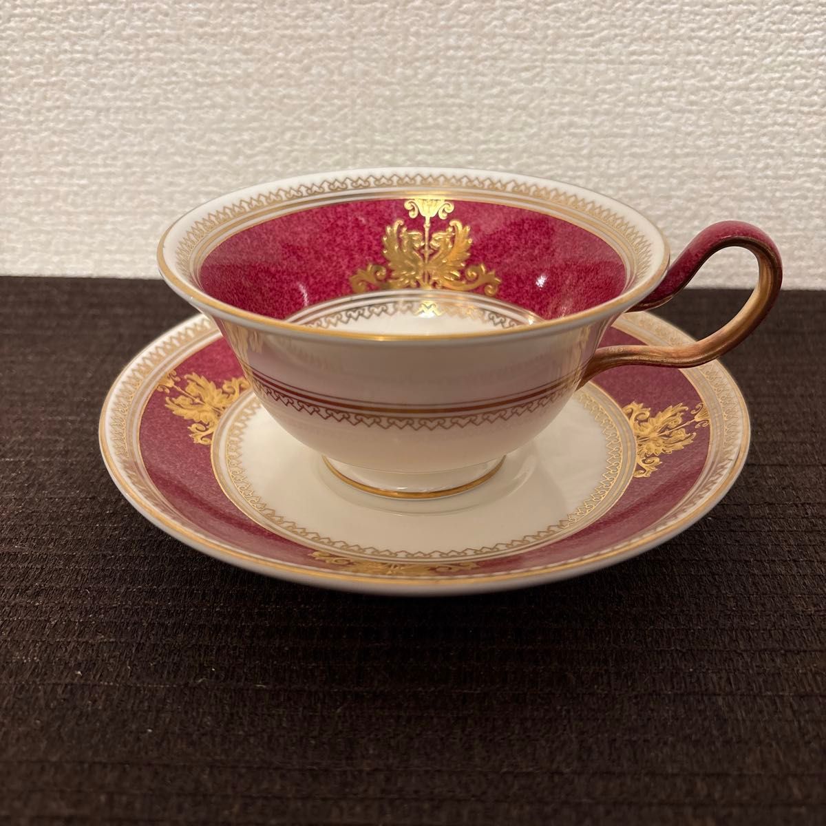 ウェッジウッド コロンビア パウダールビー ピオニー ティー カップ