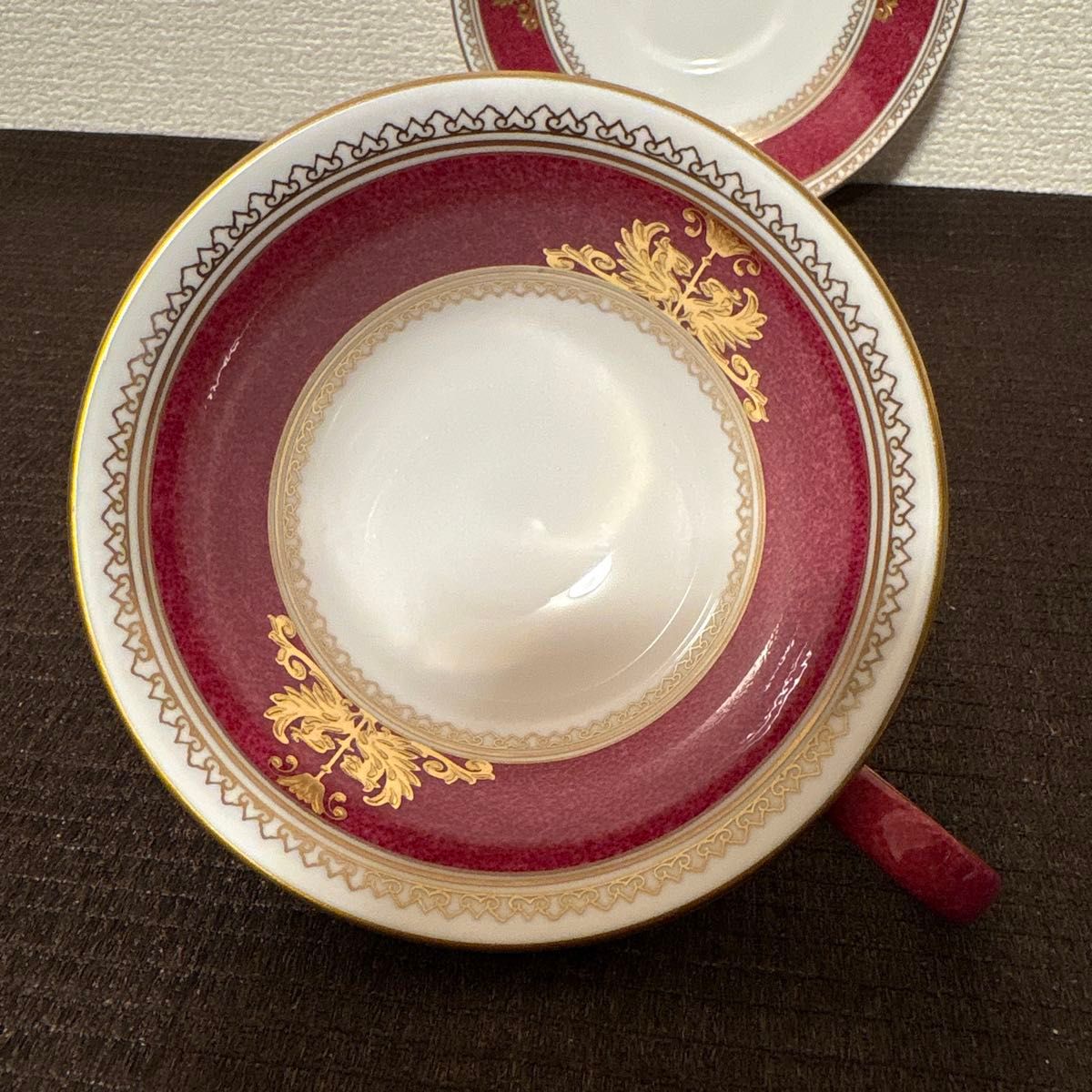 ウェッジウッド コロンビア パウダールビー ピオニー ティー カップ