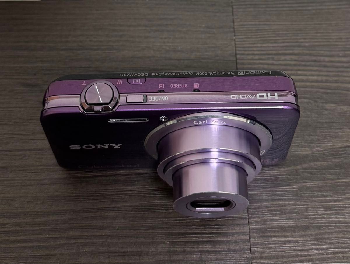 SONY Cyber shot DSC-WX30 レトロデジカメ バイオレット｜Yahoo!フリマ