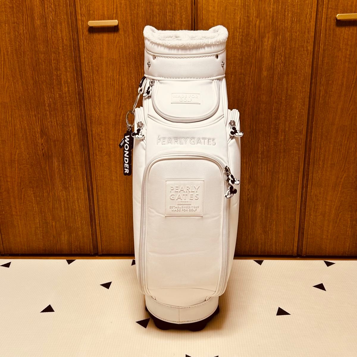 希少限定】PEARLY GATES Disney ミッキー キャディバッグ ホワイト
