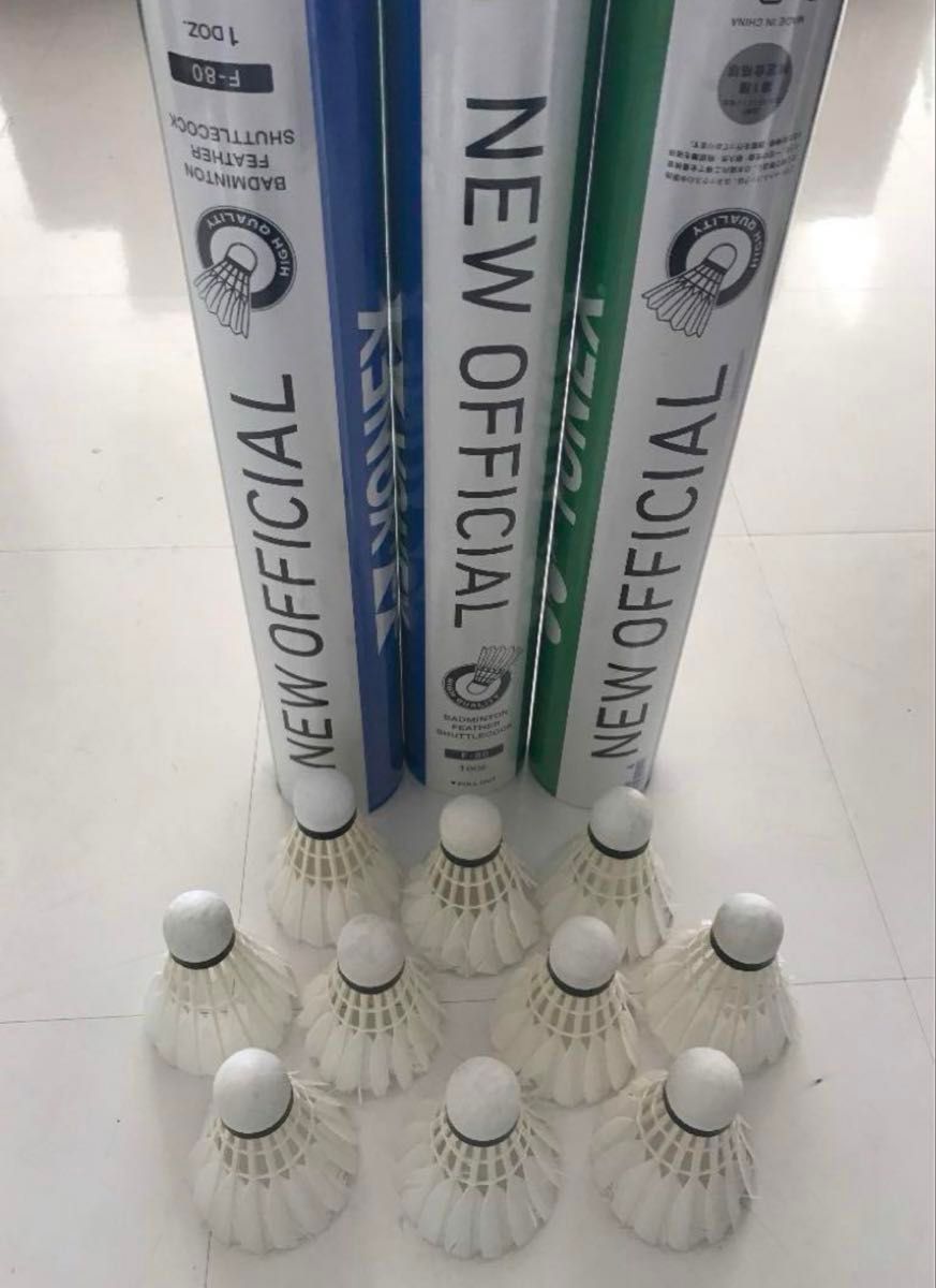 バドミントン シャトル120個 ニューオフィシャル 他 美品有練習ノック
