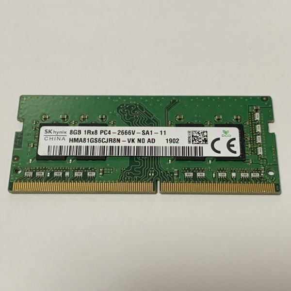 C053 SK Hynix ノート用メモリ 8GB 1枚 DDR4 2666Mhz｜Yahoo!フリマ