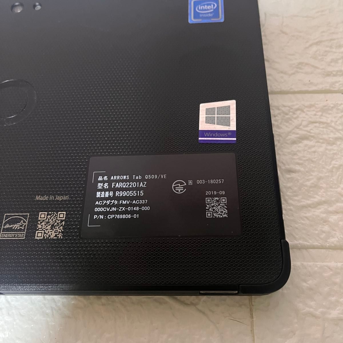 美品タブレット SSD128GB メモリ8GB Q509/VE カメラ TypeC 高解像度