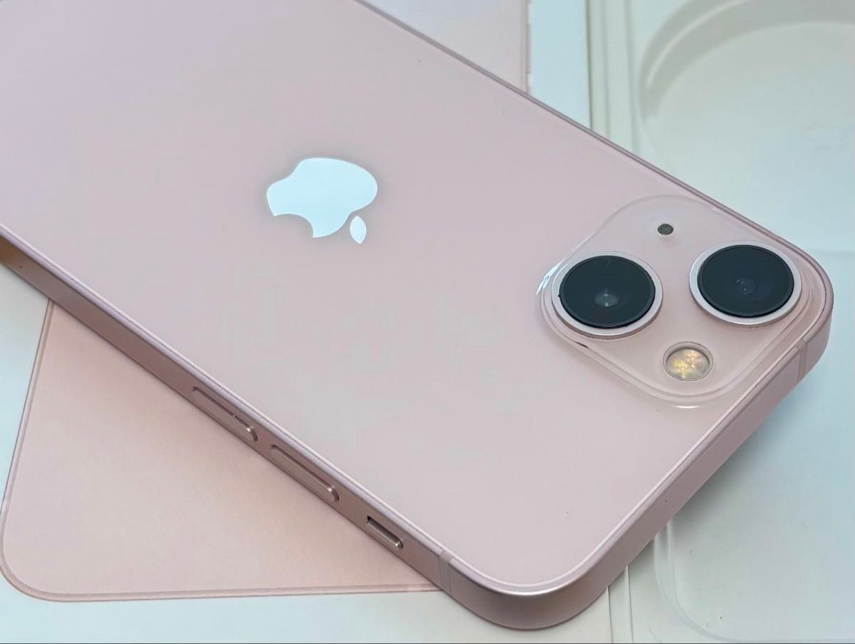 美品】iPhone 13 mini 128GB ピンク SIMフリー 新品バッテリー 動作