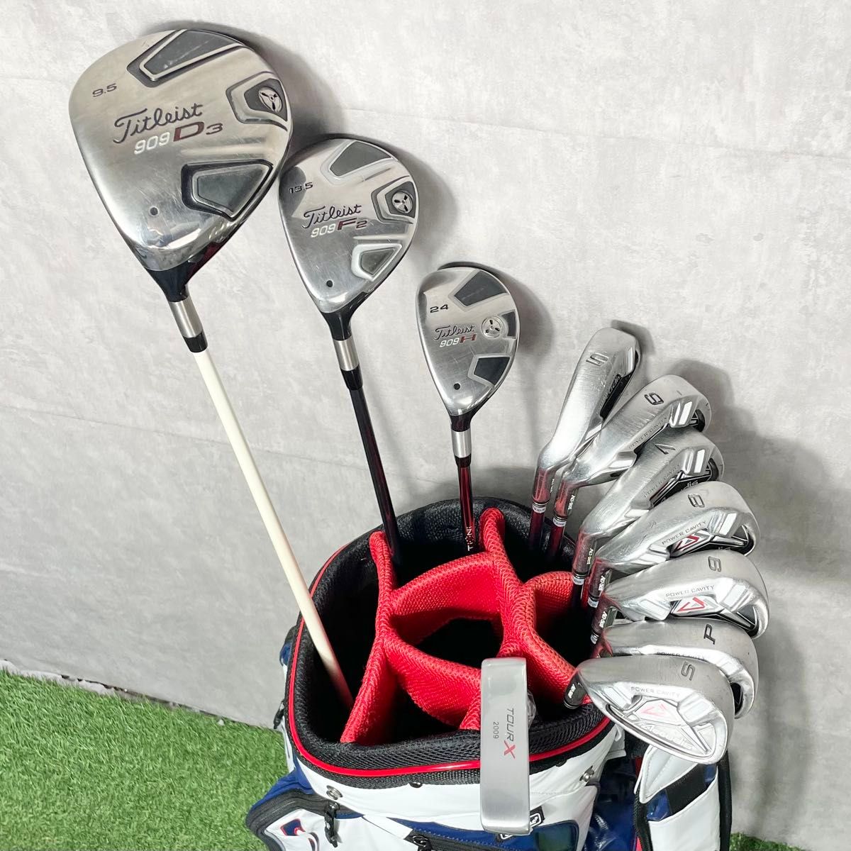 貴重レフティ】タイトリスト Titleist 909D3 ゴルフクラブセット 11本