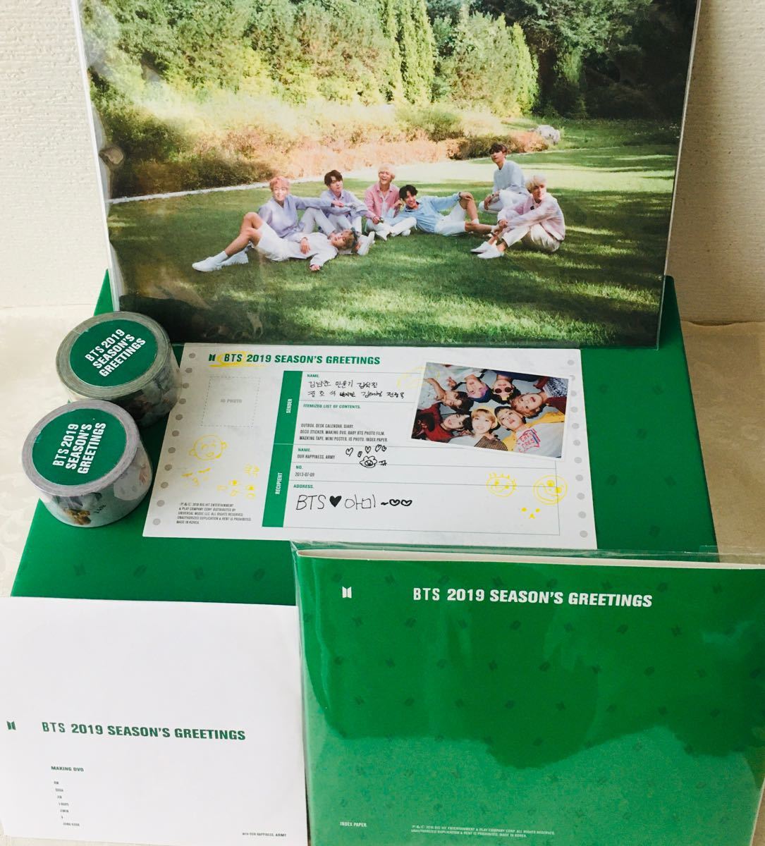 BTS 2019 シーグリ season's greetings DVD マステ ミニポスター