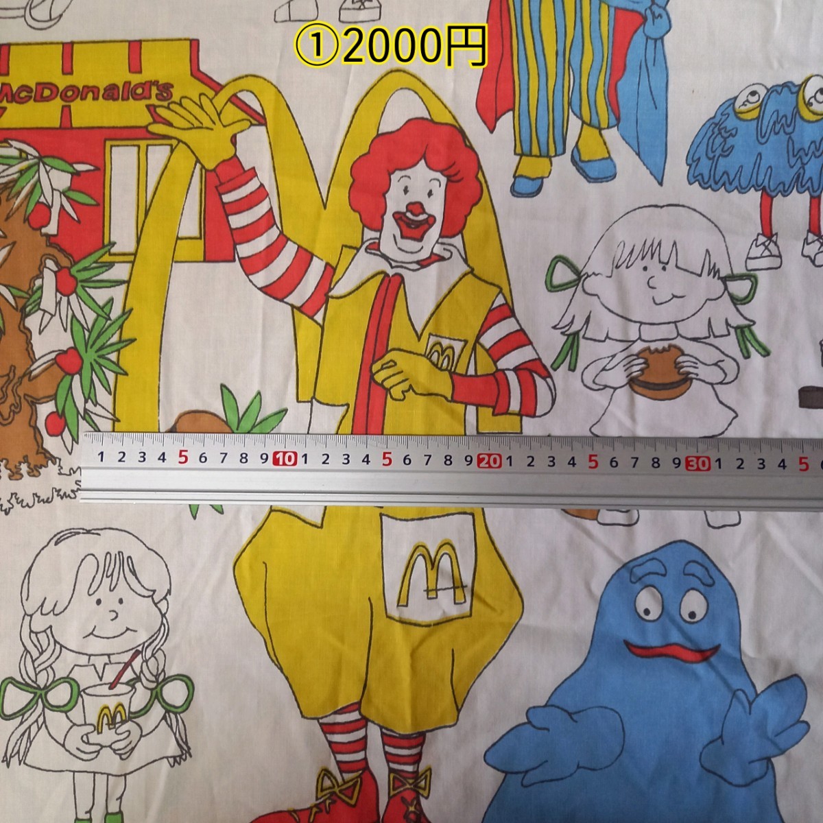 マクドナルド】【ヴィンテージシーツ】オーダー作製用 生地見本 希少