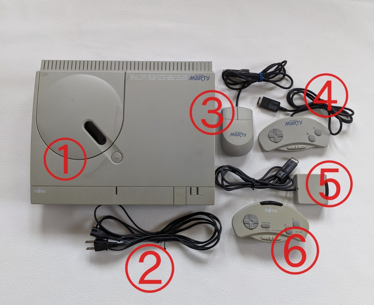 富士通 FM TOWNS MARTY マーティ本体 付属品＋体験版ソフトレア｜Yahoo