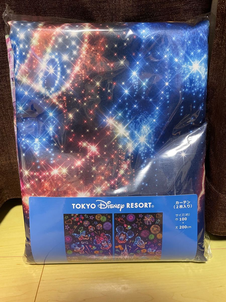 ディズニーリゾート 花火 パーク柄 カーテン】新品未使用品