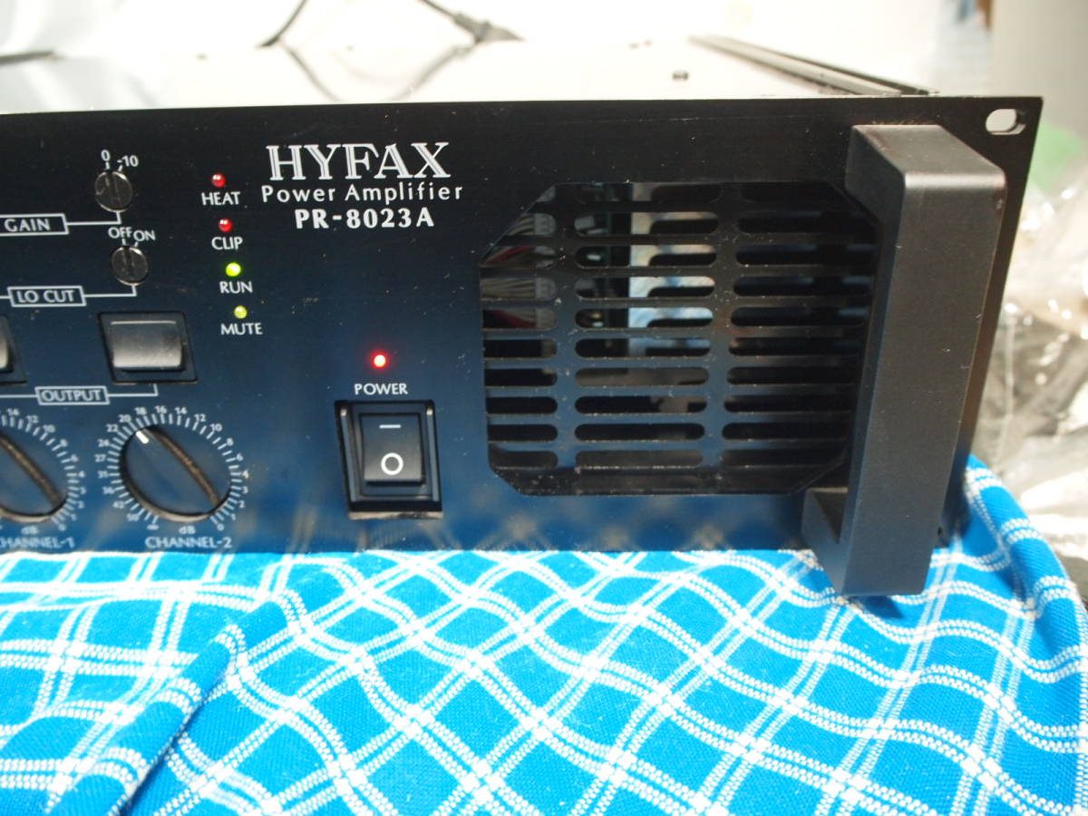 HYFAX 不二音響 PR-8023A パワーアンプ 完動美品【3ヶ月保証 】｜Yahoo