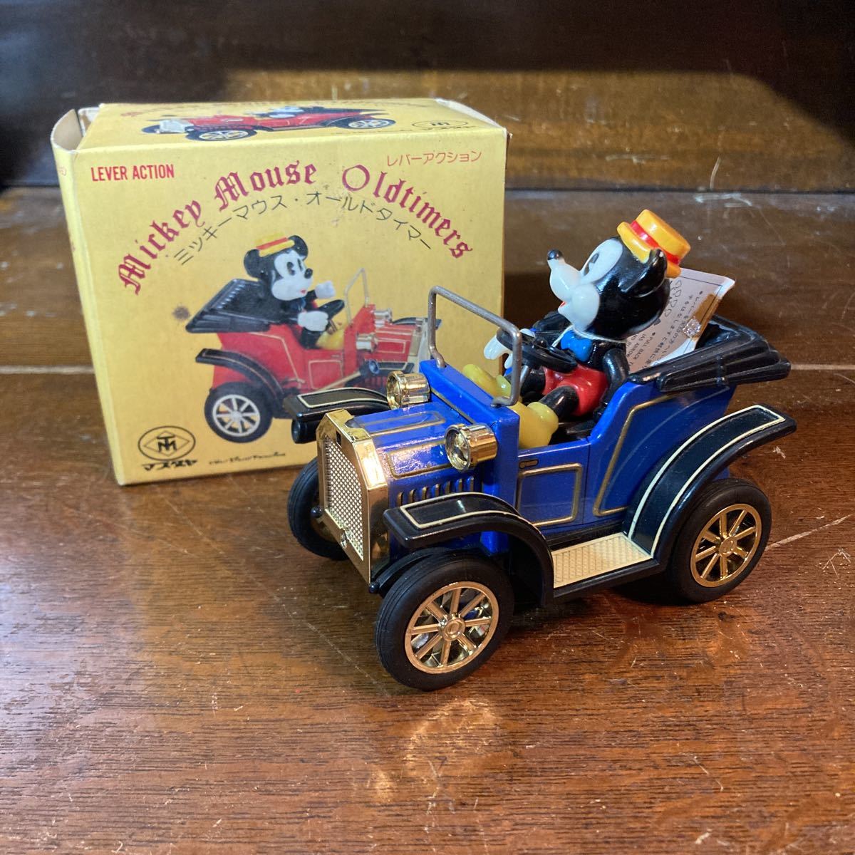 Yahoo!オークション - ミッキーマウス オールドタイマー 車 ブリキ デ