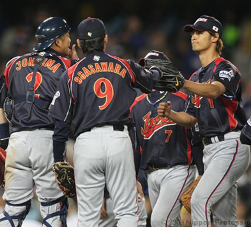 2009 WBC 小笠原 ビジター ユニフォーム ミズノ M-L｜Yahoo!フリマ（旧