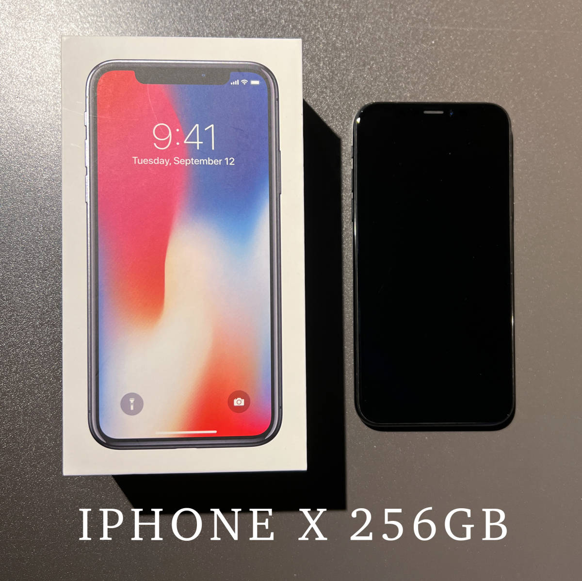 iPhone X 256GB SIMロックフリー 最大バッテリー量 82% SIMロック解除