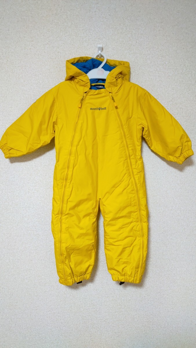 美品 パウダー ベビーカバーオール mont-bell モンベル スノーウェア