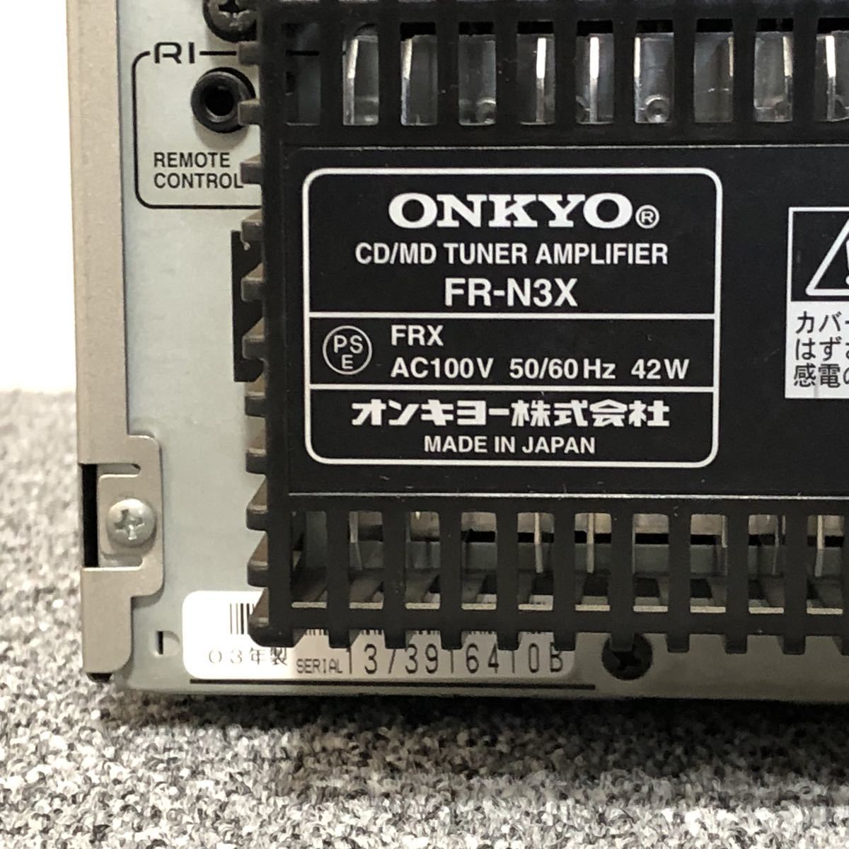 Yahoo!オークション - 【訳あり】ONKYO FR-N3X CD/MD ミニコンポ CDピ