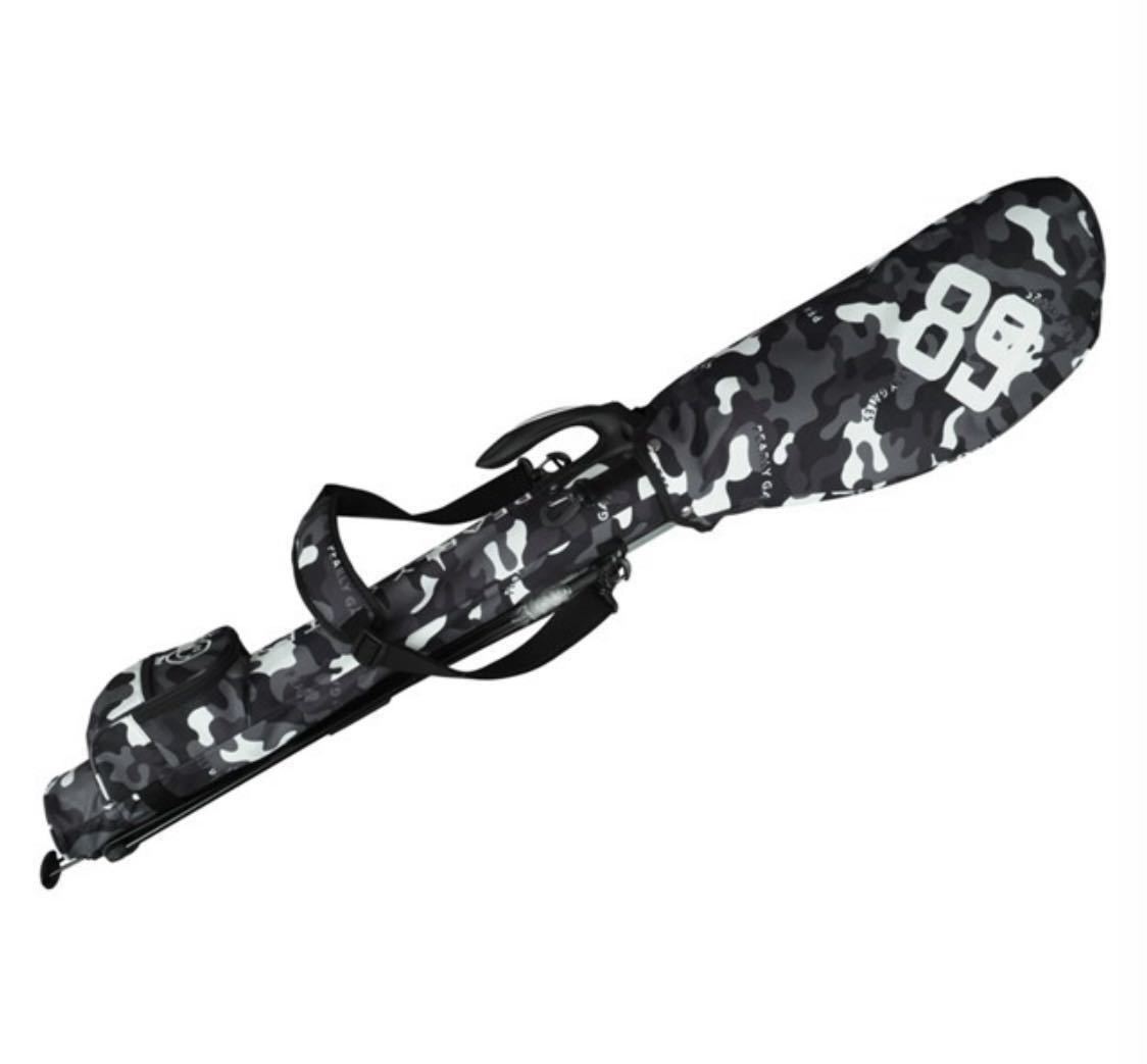 新品未使用 パーリーゲイツ ブラックカモ スタンド式 クラブケース