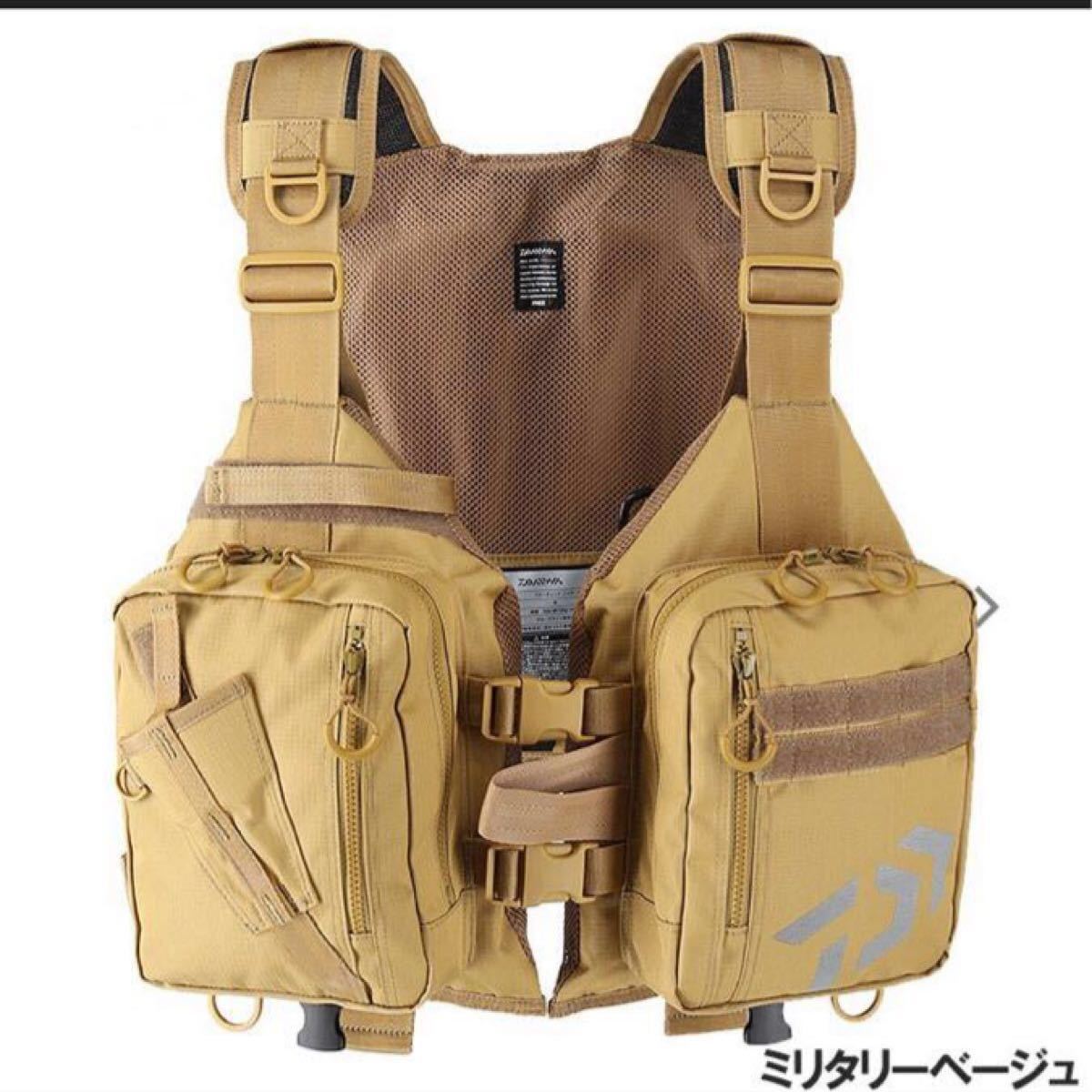 ダイワ DF-6421 ライトフロートゲームベスト フリー ミリタリー