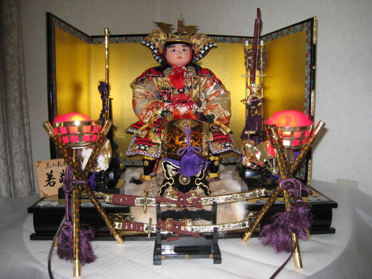 昭和レトロ 五月人形 若武者飾り 付属品付き 菊水作｜Yahoo!フリマ（旧