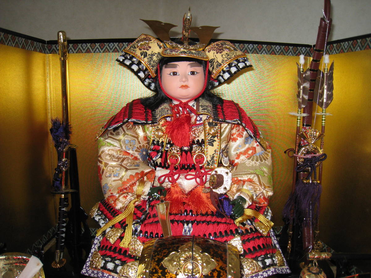 昭和レトロ 五月人形 若武者飾り 付属品付き 菊水作｜Yahoo!フリマ（旧