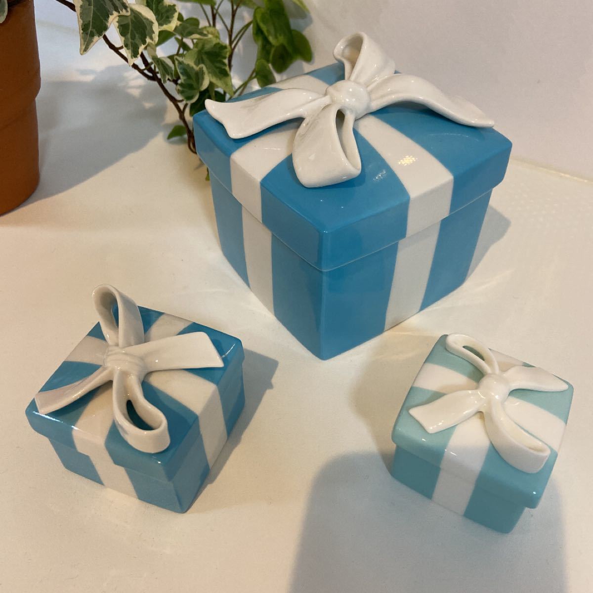 ティファニー ブルーボウボックス ミディアム プレゼントリボン 小物