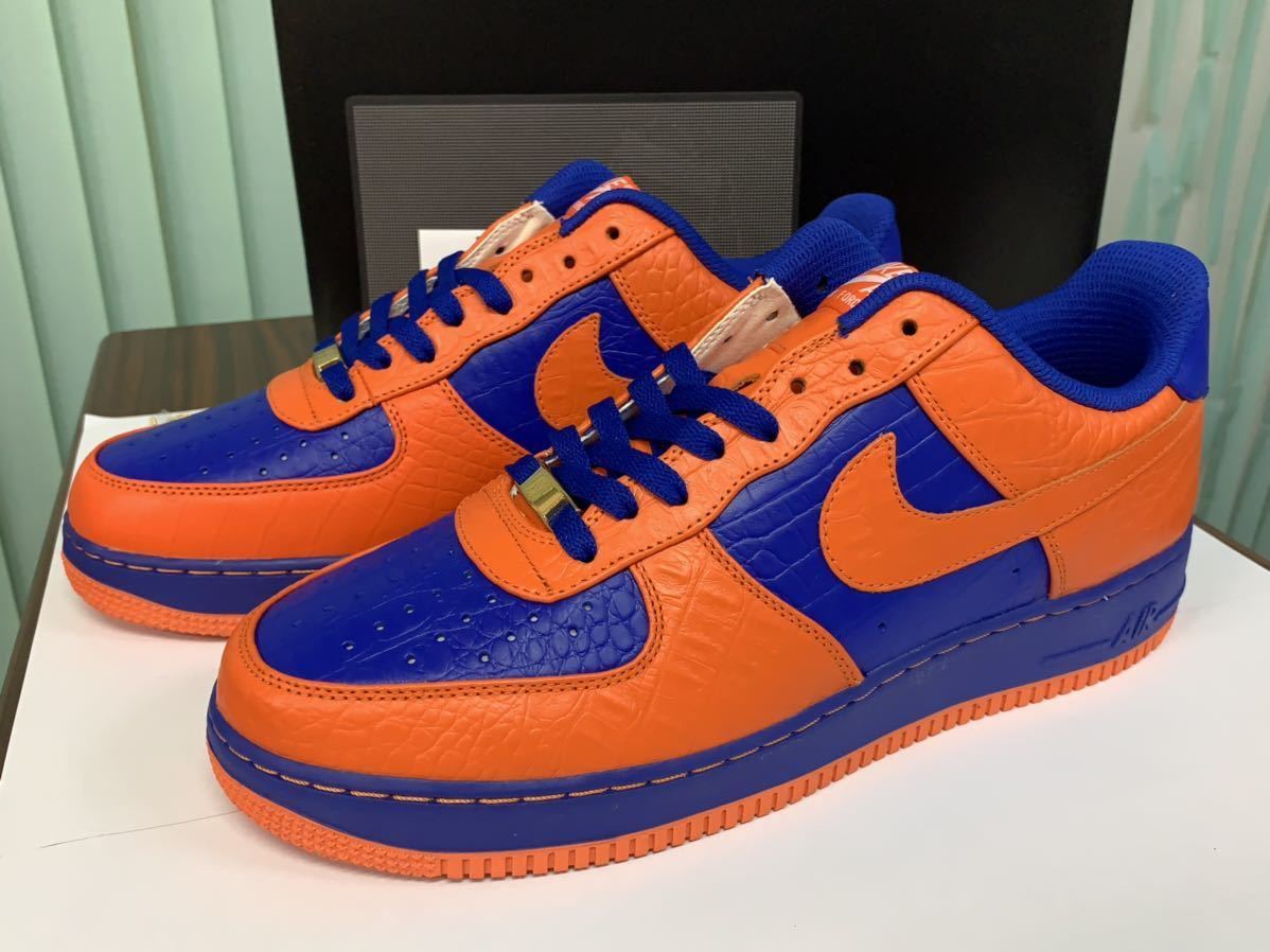 Yahoo!オークション - AIR FORCE 1 iD ニックスカラー ブルー×オレン
