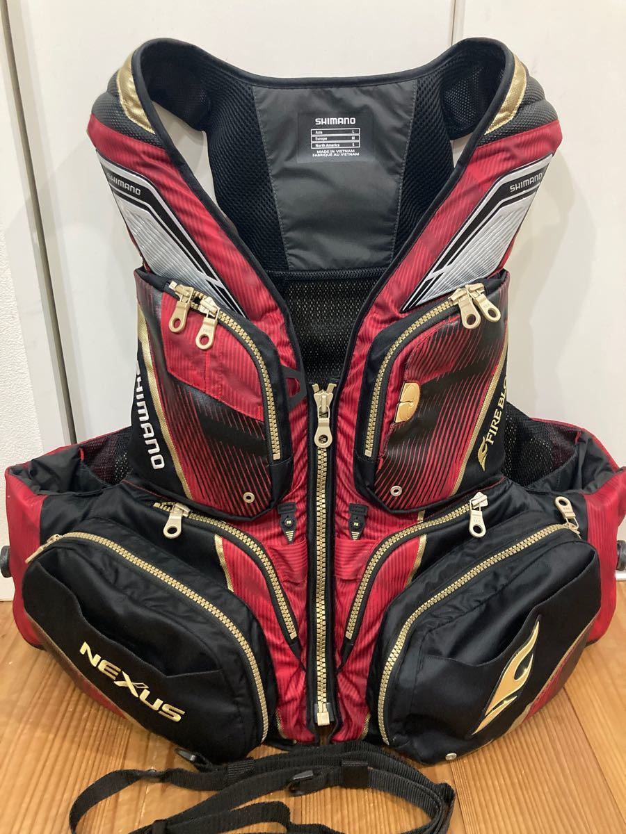 シマノ Lサイズ ライフジャケット フローティングベスト VF-112T