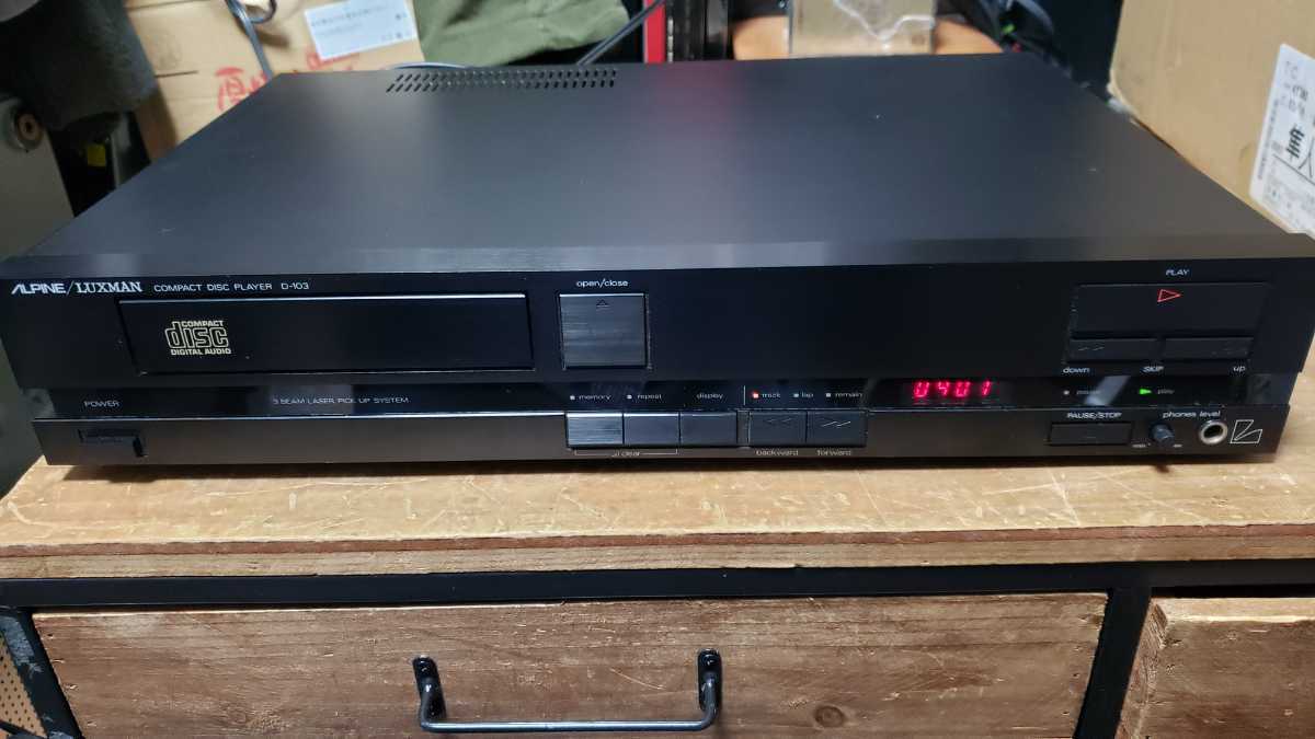 Yahoo!オークション - ALPINE/LUXMAN CDプレーヤー D-103 ジャンク