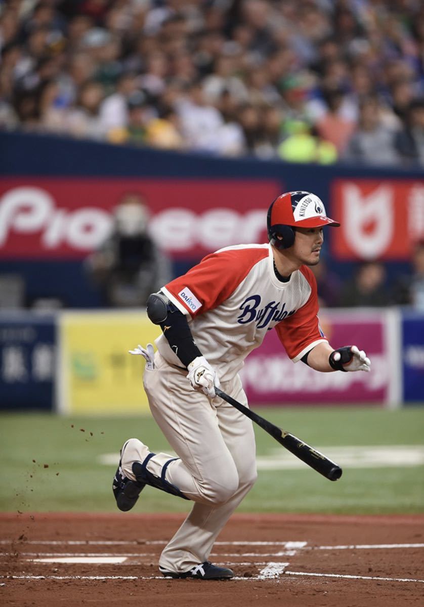 送料無料 即落 オリックス・バファローズ T-岡田選手ユニフォーム 近鉄