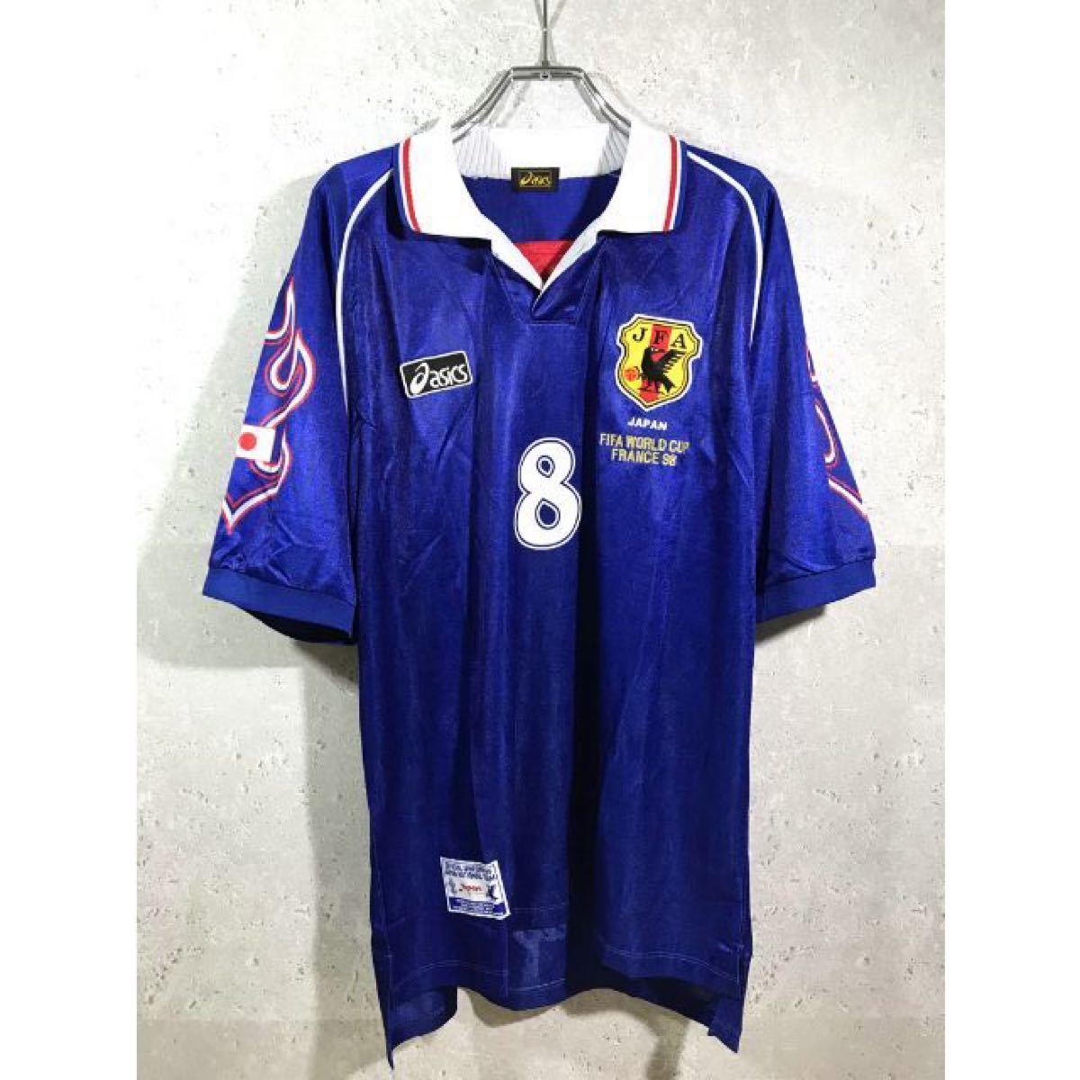 日本代表 98年 フランスW杯 中田英寿 ホーム ユニフォーム Oサイズ