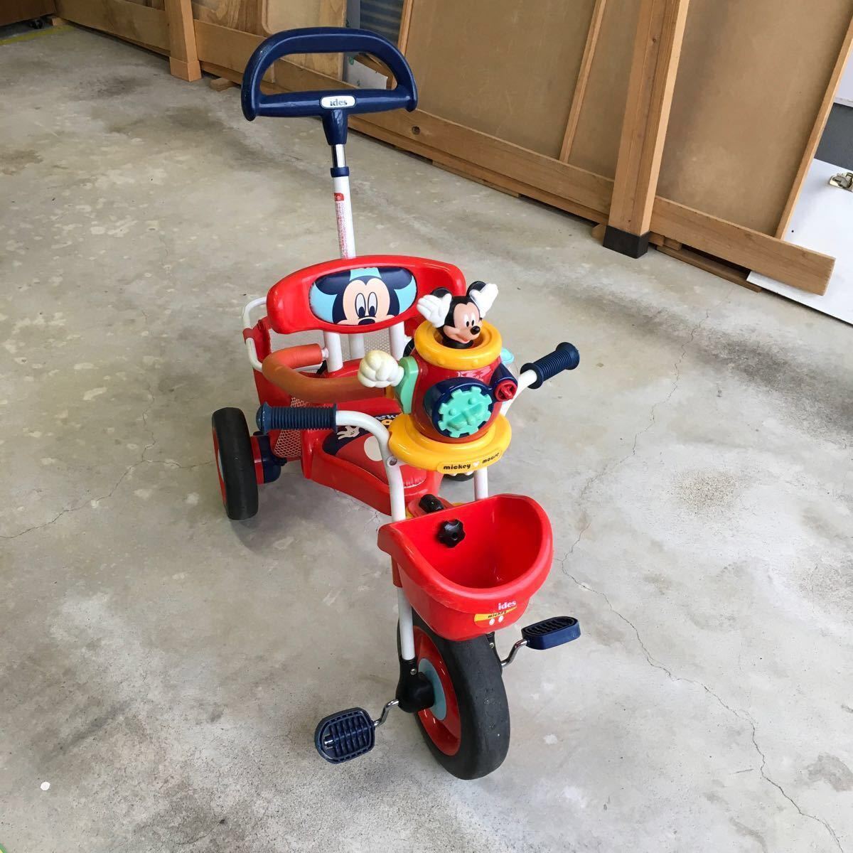 ides アイデス ポップンカーゴ三輪車 ミッキーマウス ミッキー三輪車