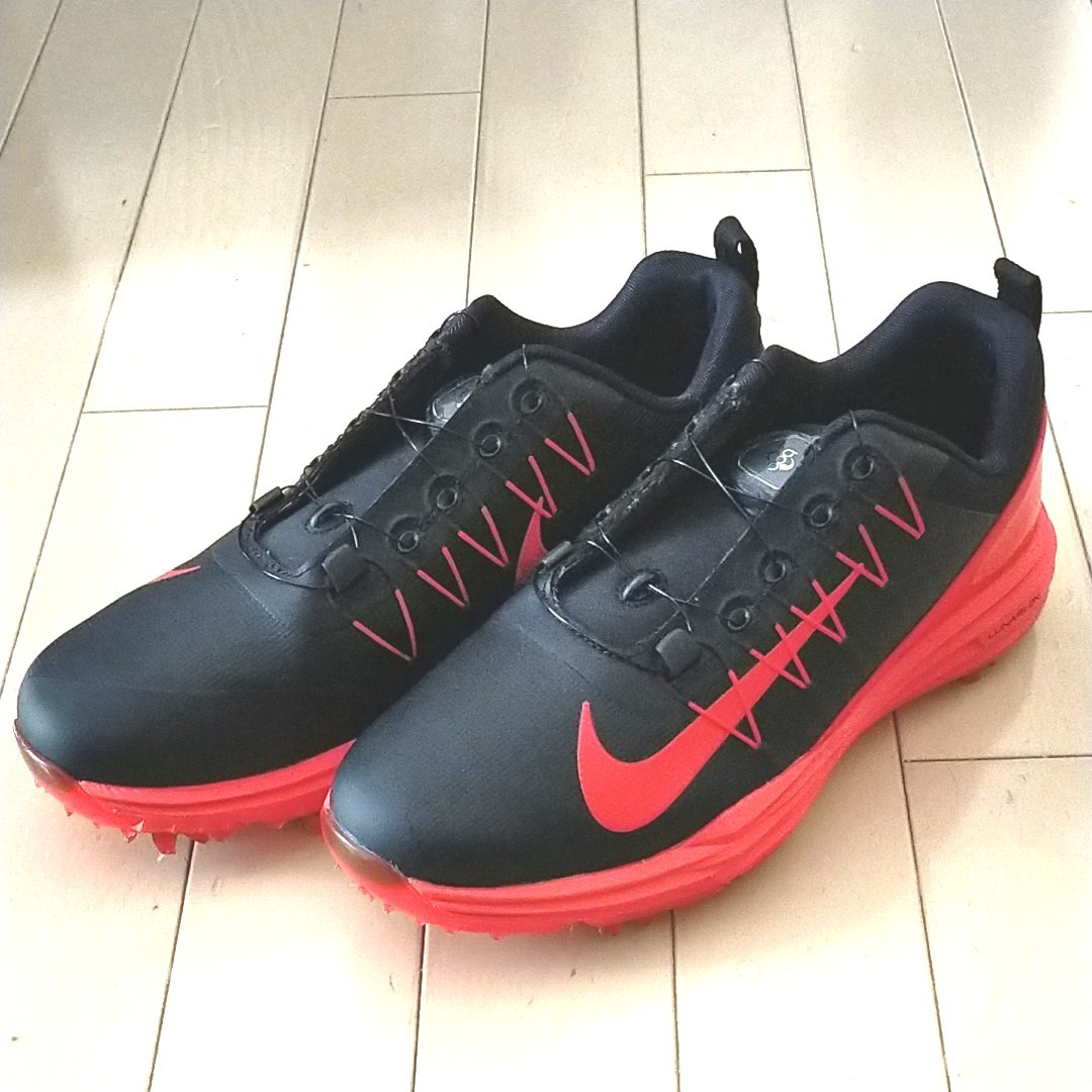 美品 NIKE ナイキ ルナ コマンド 2 BOA (ワイド) ゴルフシューズ 25cm