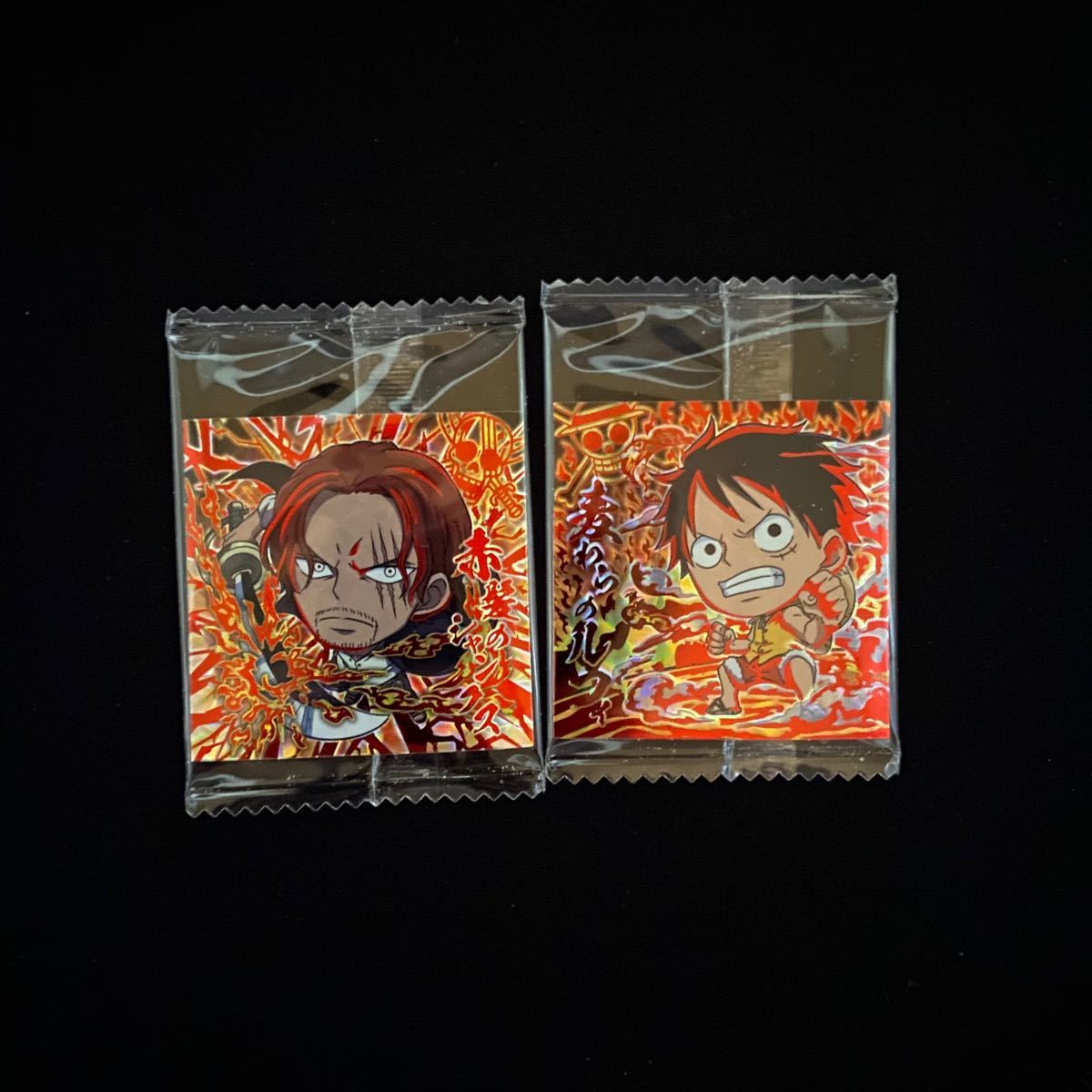 ワンピース 大海賊シールウエハース LOG 2 SGRルフィシャンクス2枚組