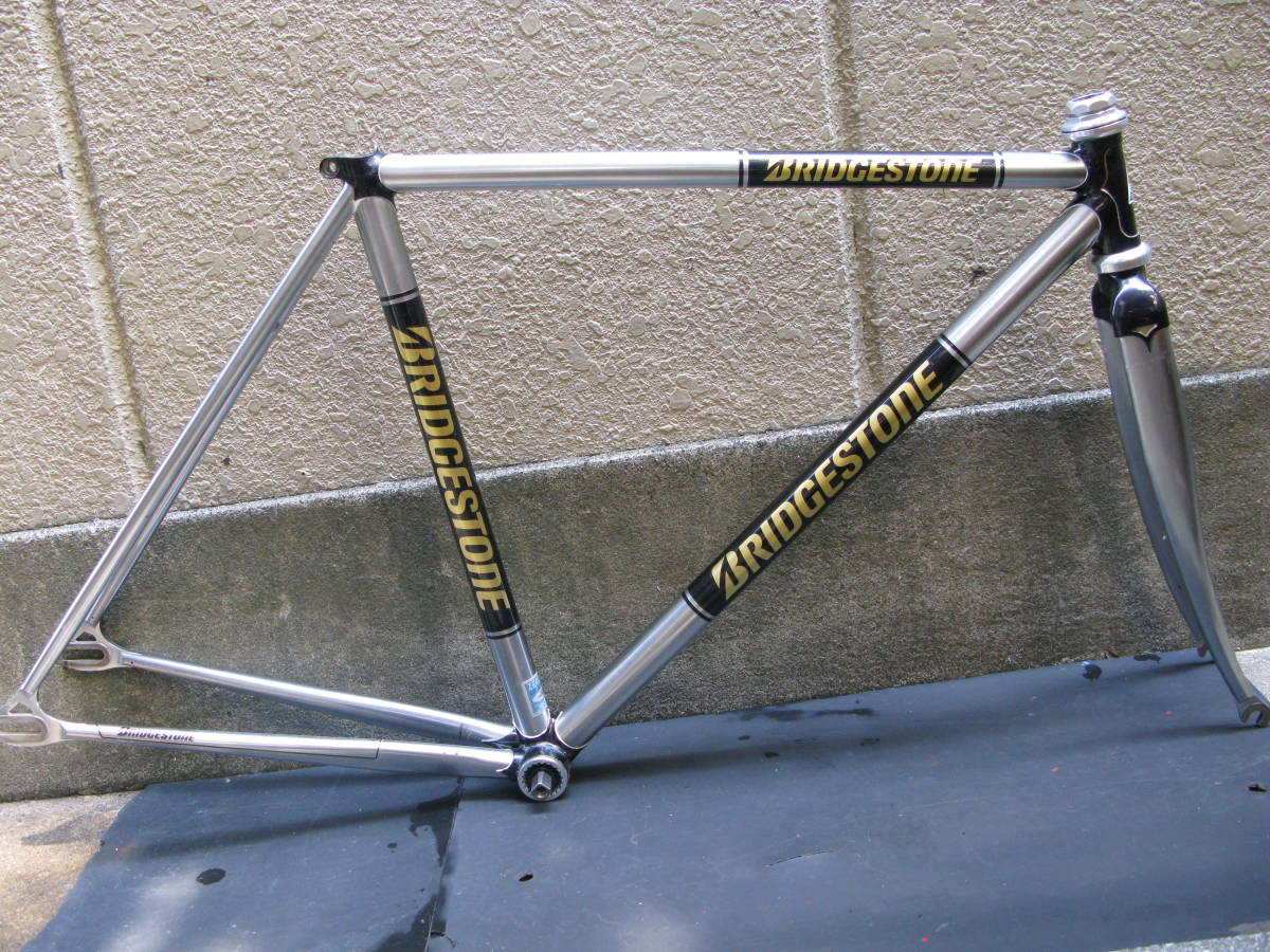 BRIDGESTONE ブリヂストン ピスト フレーム 競輪 njsブラック