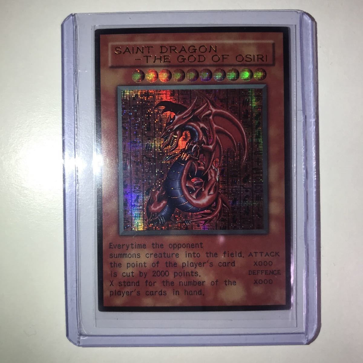 美品】遊戯王 三幻神 アニメ原画 英語版 原作絵 ラー オベリスク