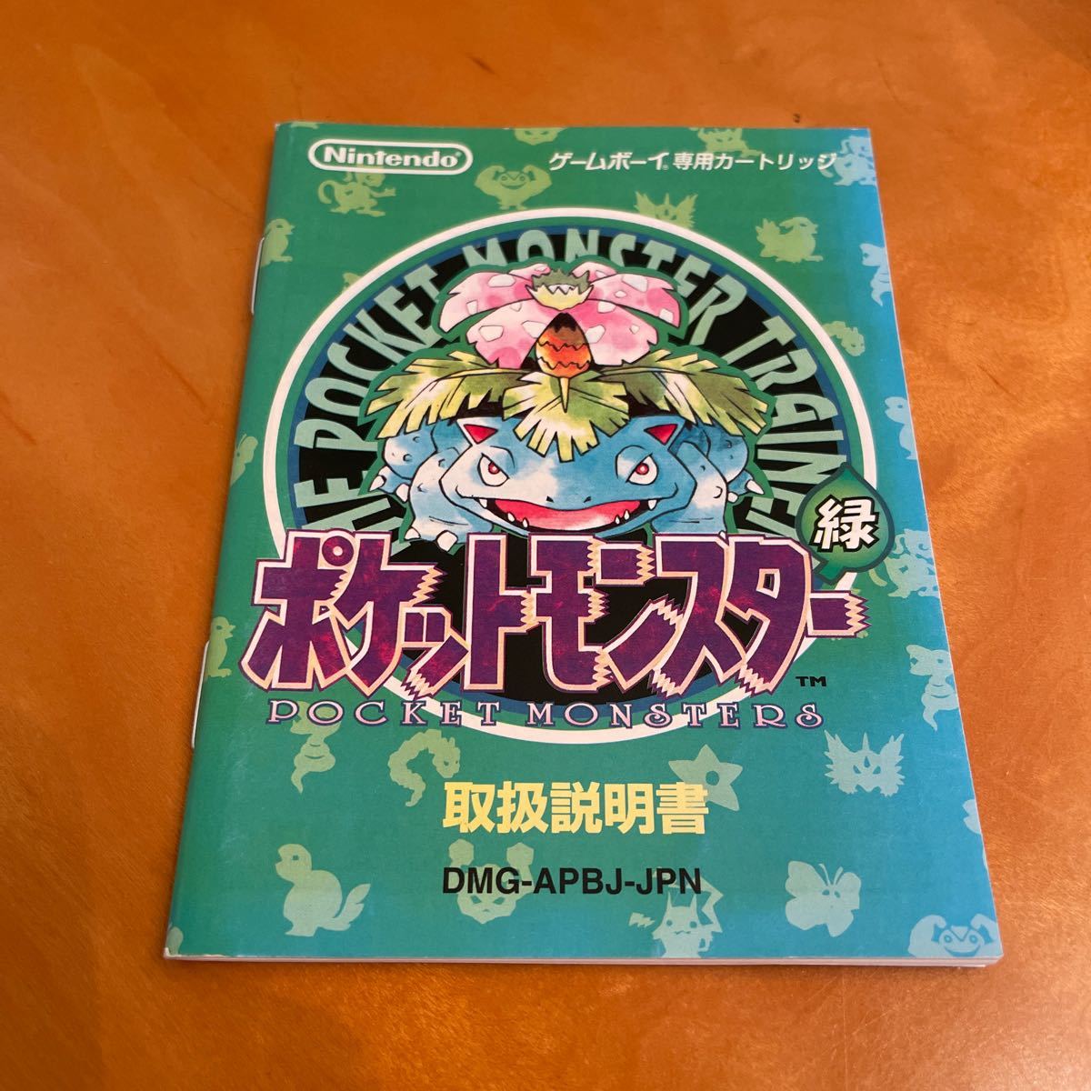 ポケットモンスター緑 ゲームボーイ 任天堂 取扱説明書 ポケモン