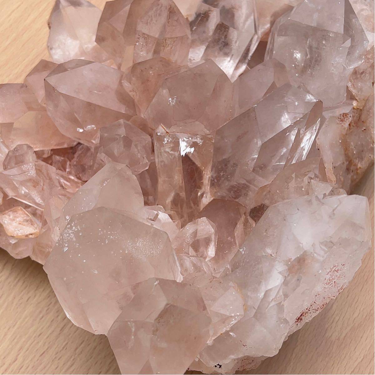 希少 最高級 マニカラン ピンククラスター でかいです ヒマラヤ水晶