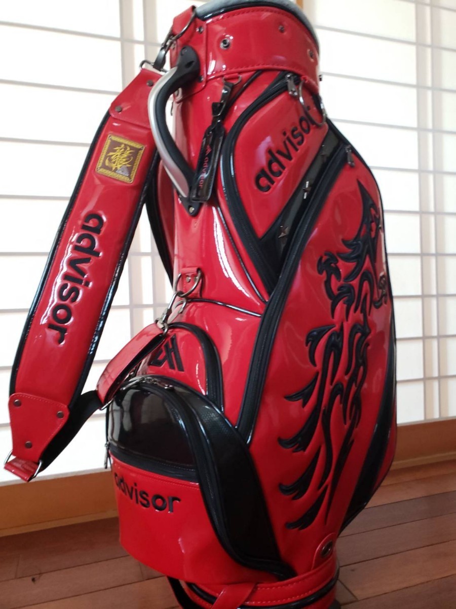 ほぼ未使用 迫力の昇り龍【アドバイザーADVISOR】エナメル×ドラゴン龍9