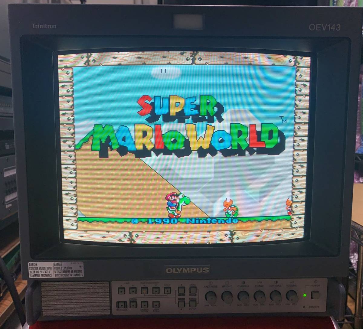レトロゲーム高画質□ OLYMPUS OEV143 14インチ トリニトロン業務用