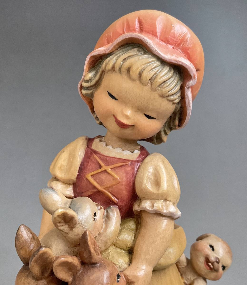 Yahoo!オークション - 貴重 ANRI アンリ Bundle of Joy 16cm 木彫り人