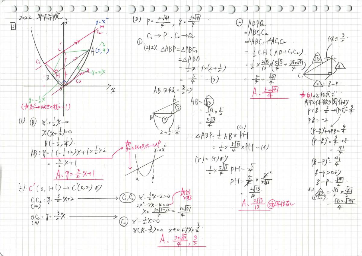 塾講師のオリジナル 数学 解説 早稲田 実業 学院 本庄 高校入試 過去問