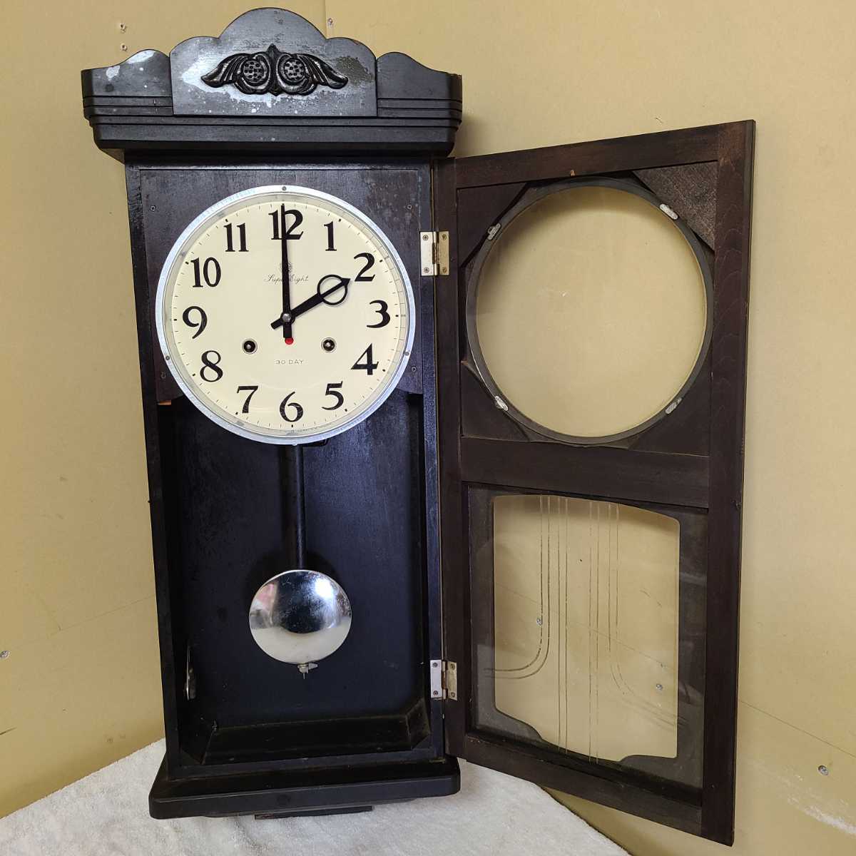 Yahoo!オークション - AICHI TOKEI 愛知時計 振り子時計 ゼンマイ 壁