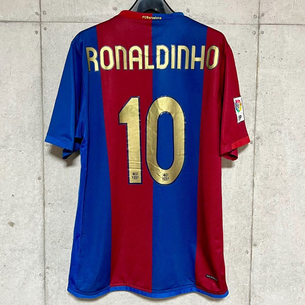 美品 】06/07 FCバルセロナ♯10 ロナウジーニョ【Lサイズ】｜Yahoo