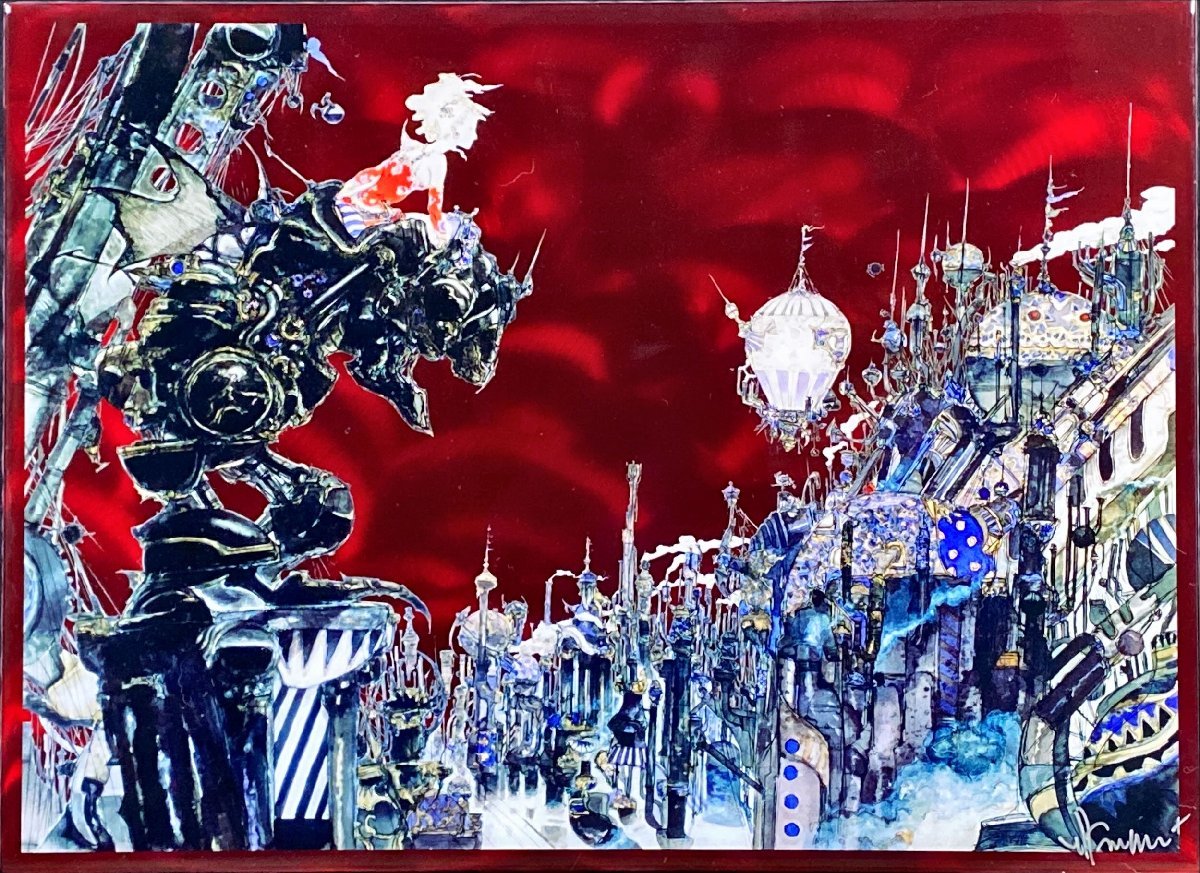 Yahoo!オークション - 天野喜孝 街METAL RED ミクスドメディア 人気作