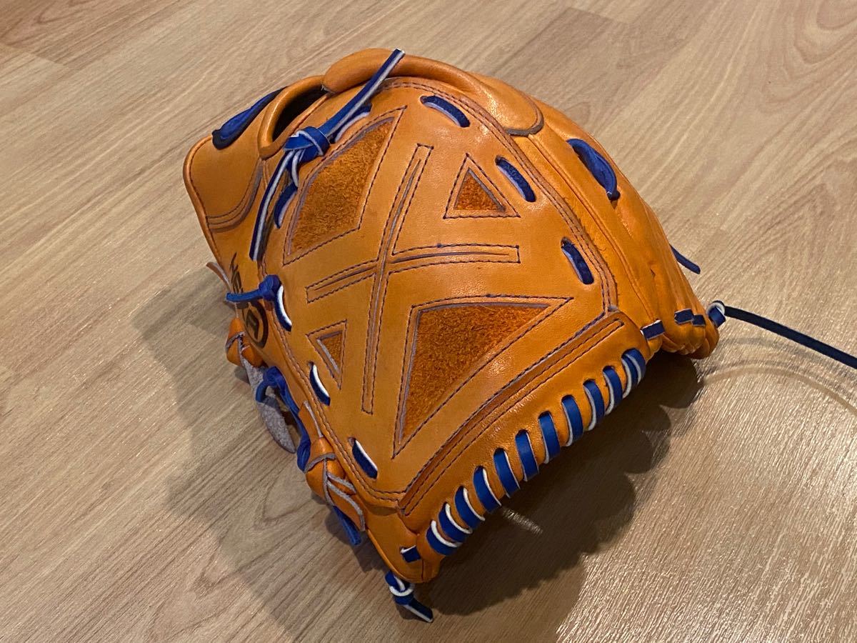 ヘキサスポーツ HEXA 一般投手用 軟式グローブ グラブレース交換済